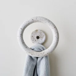 SIN Ceramic Uni Wall Hook - Speckled White