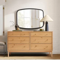 Siobhan Oak 6-Drawer Dresser (60")
