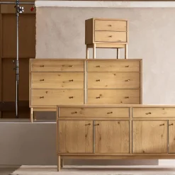 Siobhan Oak 6-Drawer Dresser (60")