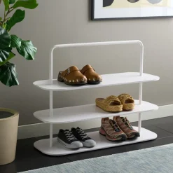 Sitges 3-Tier Metal Shoe Rack