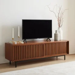 Slatted Media Console (67")