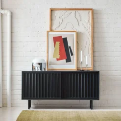 Slatted Shallow Media Console (48")