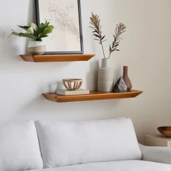 Slim Floating Wall Shelves (12"–48")