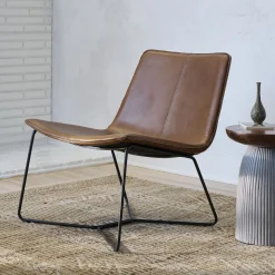 Slope Leather Lounge Chair