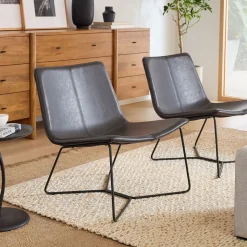 Slope Leather Lounge Chair