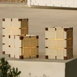 Sohan Wood & Linen Lanterns