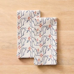 Soil to Studio Juhi Block-Printed Linen Napkins (Set of 2)