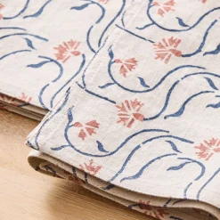 Soil to Studio Juhi Block-Printed Linen Napkins (Set of 2)