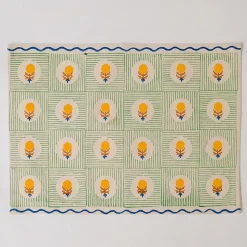 Soil to Studio Namita Block-Printed Cotton Table Placemats (Set of 2)