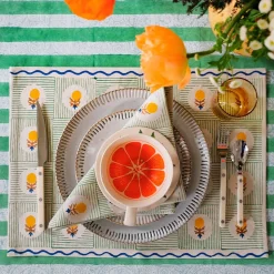 Soil to Studio Namita Block-Printed Cotton Table Placemats (Set of 2)
