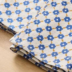 Soil to Studio Pia Block-Printed Linen Napkins (Set of 2)