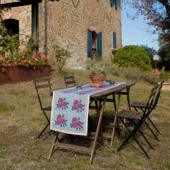 Soil to Studio Sara Block-Printed Linen Table Runner