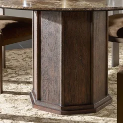 Solara Round Marble Dining Table (55")