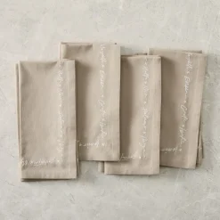 Solei Embroidered Napkin Sets