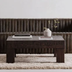 Solid Reclaimed Wood Square Coffee Table (40")