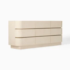 Solstice Painted Raffia 9-Drawer Dresser (76")