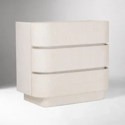 Solstice Painted Raffia 3-Drawer Dresser (35")