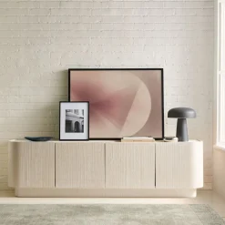 Solstice Painted Raffia Media Console (48"–78")