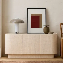Solstice Painted Raffia Media Console (48"–78")