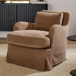 Sophie Skirted Slipcover Chair