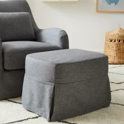Sophie Slipcover Ottoman