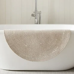 Space-Dyed Round Bath Mat