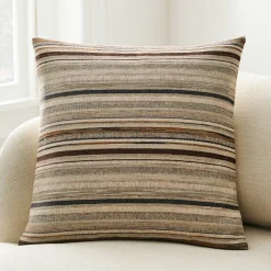 Space-Dyed Stripe Pillow Cover