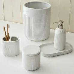 Speckled Stoneware Bath Accessories