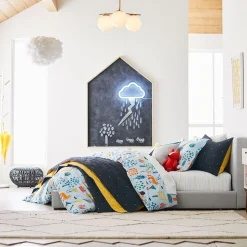 Sphere & Stem 3-Light Chandelier - Milk