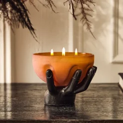 Spooky Hand Filled Glass Candles