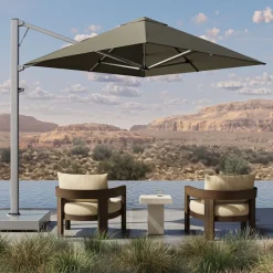 Square Outdoor Cantilever Umbrella (8'–10')