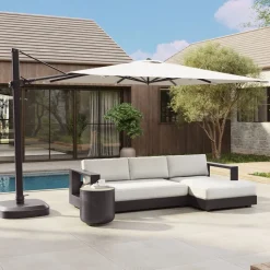 Square Outdoor Cantilever Umbrella (10')