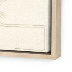 Squiggle II Alabaster Framed Wall Art by Black Bird Art Co.
