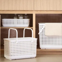 Stackable Plastic Baskets w/ Lid