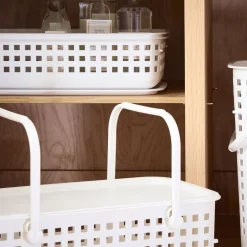 Stackable Plastic Baskets w/ Lid