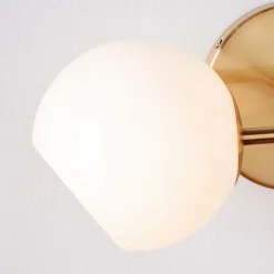Staggered Glass Partial Shade - Open Side (Milk)