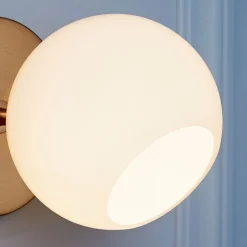Staggered Glass Partial Shade - Open Side (Milk)