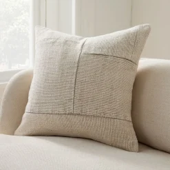 Stonewash Linen Cotton Patchwork Pillow Cover