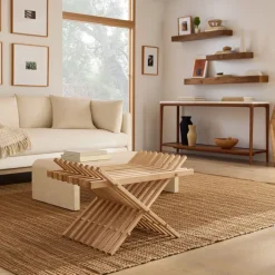 StoneWon Designs Co. Modern Maple Folding Bench & Table