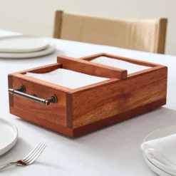 StoneWon Designs Co. Solid Wood Table Organizer