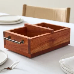 StoneWon Designs Co. Solid Wood Table Organizer