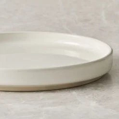 Straight-Sided Stoneware Appetizer Plate Sets