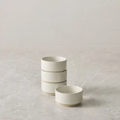 Straight-Sided Stoneware Condiment Bowls (Set of 4)