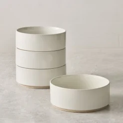 Straight-Sided Stoneware Cereal Bowl Sets