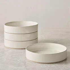 Straight-Sided Stoneware Pasta Bowl Sets