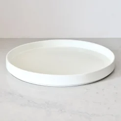 Straight-Sided Stoneware Serving Trays