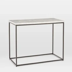 Streamline Marble Side Table (28")