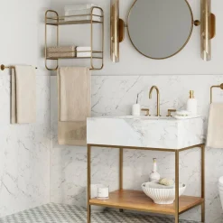 Streamline Marble Single Bathroom Vanity (31.5")