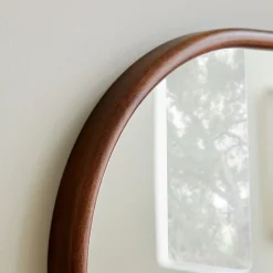 Streamline Wood Arch Wall Mirror