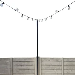 String Light Pole Stands w/ Mounting Brackets